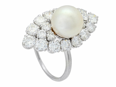 Smycken, RING, platina