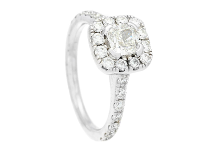 Smycken, RING, 18K vitguld