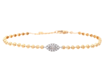 Smycken, ARMBAND, 18K guld/vitguld