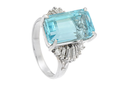 Smycken, RING, platina