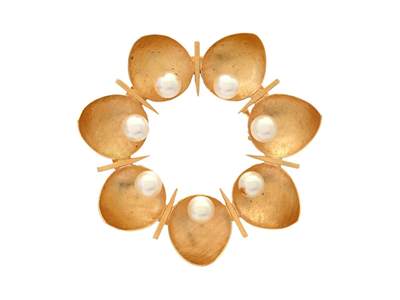 Smycken, BROSCH, 18K guld