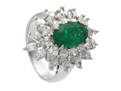 Smycken, RING, platina