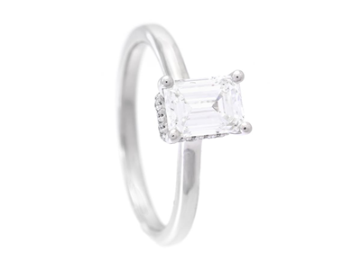 Smycken, RING, 18K vitguld