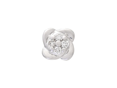 Smycken, ETT ÖRHÄNGE, 18K vitguld