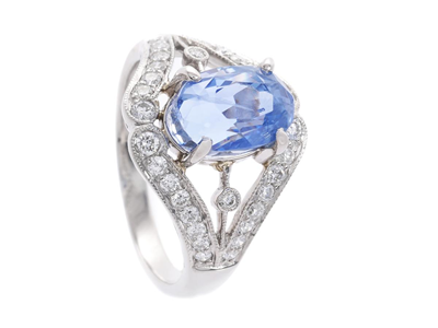 Smycken, RING, platina