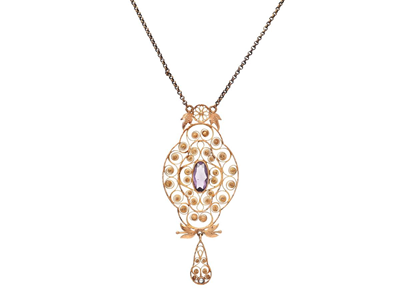 Smycken, COLLIER, 18K guld