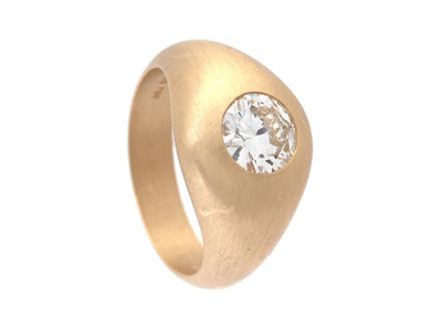 Smycken, ENSTENSRING, 18K guld