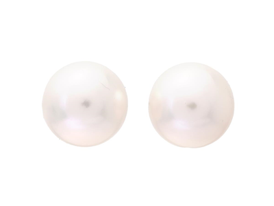 Smycken, PÄRLÖRHÄNGEN, 18K vitguld med 2 st odlade akoya pärlor 9,6 mm stift