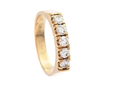 Smycken, ALLIANSRING, 18K guld