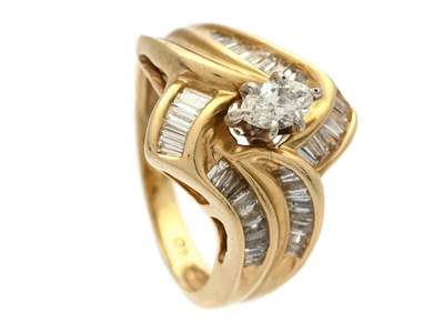 Smycken, RING, 14K guld