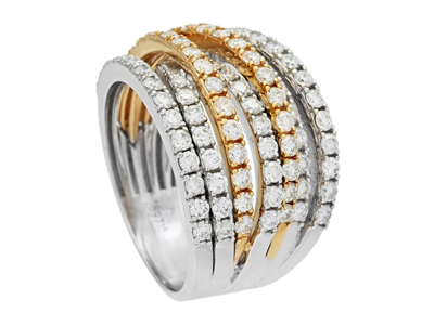 Smycken, RING, 18K vitguld/guld