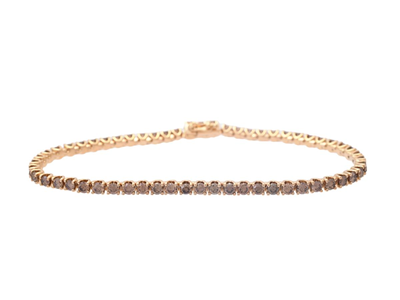 Smycken, TENNISARMBAND, 18K guld