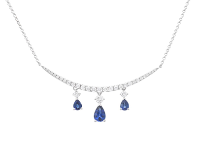 Smycken, COLLIER, 18K vitguld