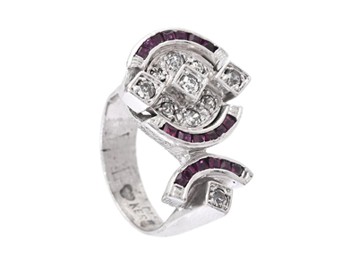 Smycken, RING, 18K vitguld