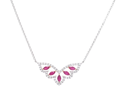 Smycken, COLLIER, 18K vitguld