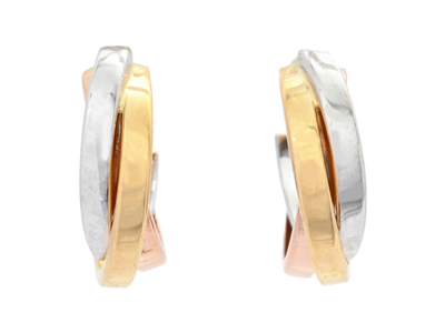 Smycken, ÖRHÄNGEN, 18K guld/vitguld/roséguld