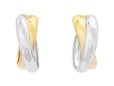 Smycken, ÖRHÄNGEN, 18K guld/vitguld