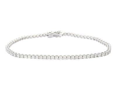 Smycken, TENNISARMBAND, 18K vitguld