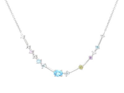 Smycken, COLLIER, 18K vitguld