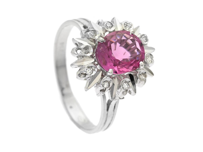 Smycken, RING, 18K vitguld