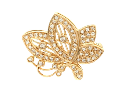 Smycken, BROSCH, 14K guld