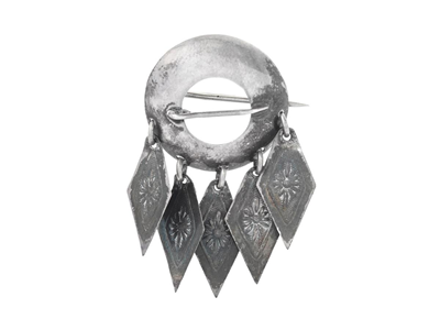 Smycken, DRÄKTSMYCKE, silver