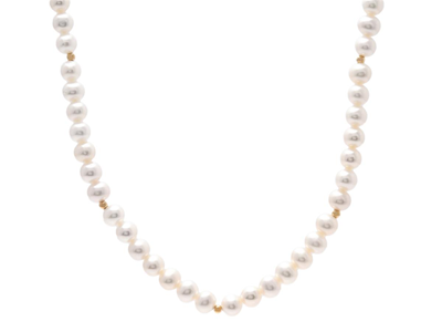 Smycken, PÄRLCOLLIER, odlade sötvattenspärlor ca 6,0 - 7,0 mm