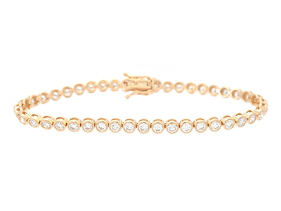 Smycken, TENNISARMBAND, 18K guld
