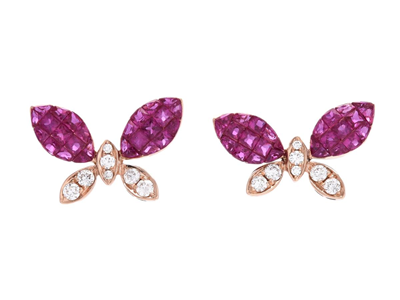 Smycken, ÖRHÄNGEN, 18K roséguld