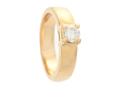 Smycken, ENSTENSRING, 18K guld