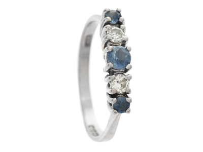 Smycken, ALLIANSRING, 18K vitguld