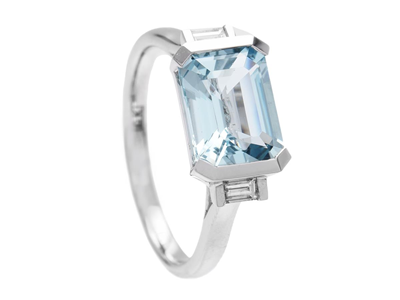 Smycken, RING, 18K vitguld