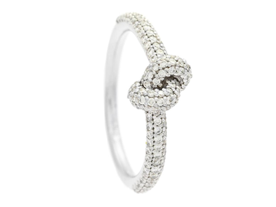 Smycken, RING, 18K vitguld