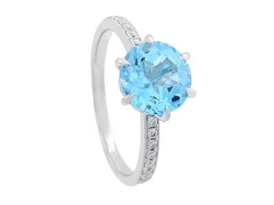 Smycken, RING, 18K vitguld