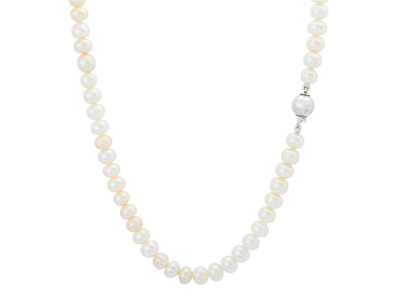 Smycken, PÄRLCOLLIER, odlade sötvattenspärlor ca 6,5 mm