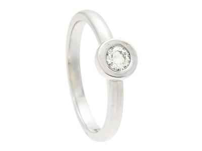 Smycken, RING, 18K vitguld