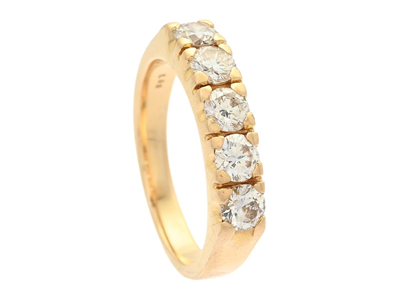 Smycken, ALLIANSRING, 18K guld