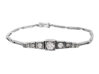 Smycken, ARMBAND, 18K vitguld