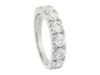 Smycken, ALLIANSRING, 18K vitguld