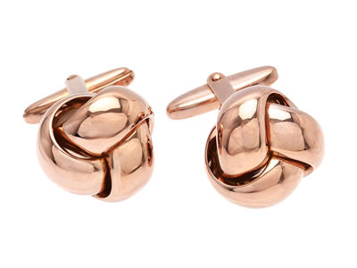 Smycken, MANSCHETTKNAPPAR, roséförgyllt sterlingsilver