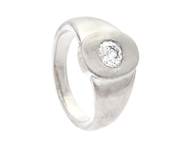 Smycken, RING, 18K vitguld