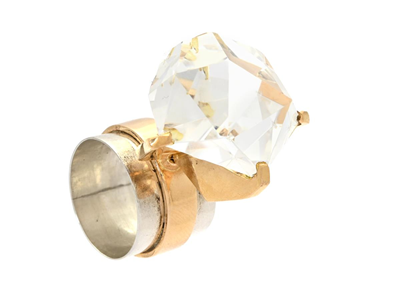 Smycken, RING, 18K guld/sterlingsilver