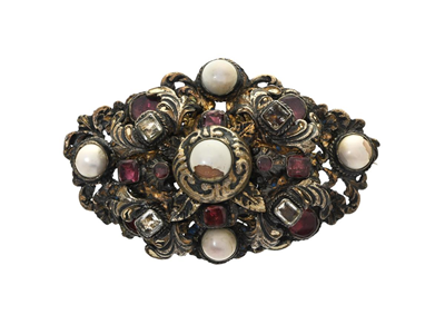 Smycken, BROSCH, silver