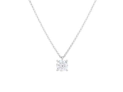 Smycken, ENSTENSCOLLIER, 18K vitguld