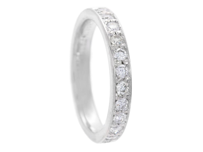 Smycken, ALLIANSRING, 18K vitguld