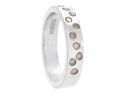 Smycken, RING, 18K vitguld