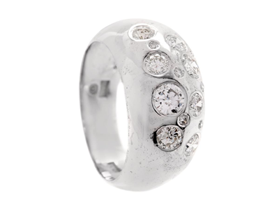 Smycken, RING, 18K vitguld