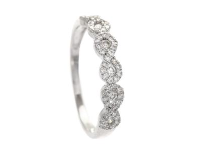 Smycken, RING, 18K vitguld