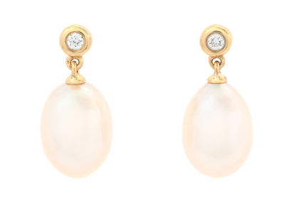 Smycken, PÄRLÖRHÄNGEN, 18K guld