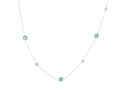 Smycken, COLLIER, 18K vitguld